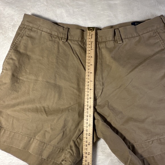 Polo Ralph Lauren Chino Shorts Mens 40 Brown Tan 6" Inseam Classic Fit Preppy - Picture 4 of 8